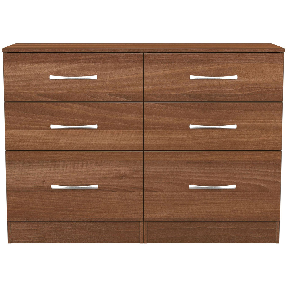 Crowndale Avon 6 Drawer Noche Walnut Chest of Drawers Image 3