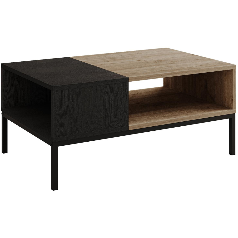Decortie Cailin Single Shelf Natural Oak Coffee Table Image 2