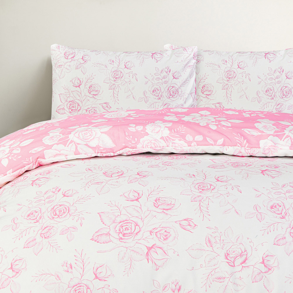 Smart Living Single Floral Toile Duvet Set Image 5