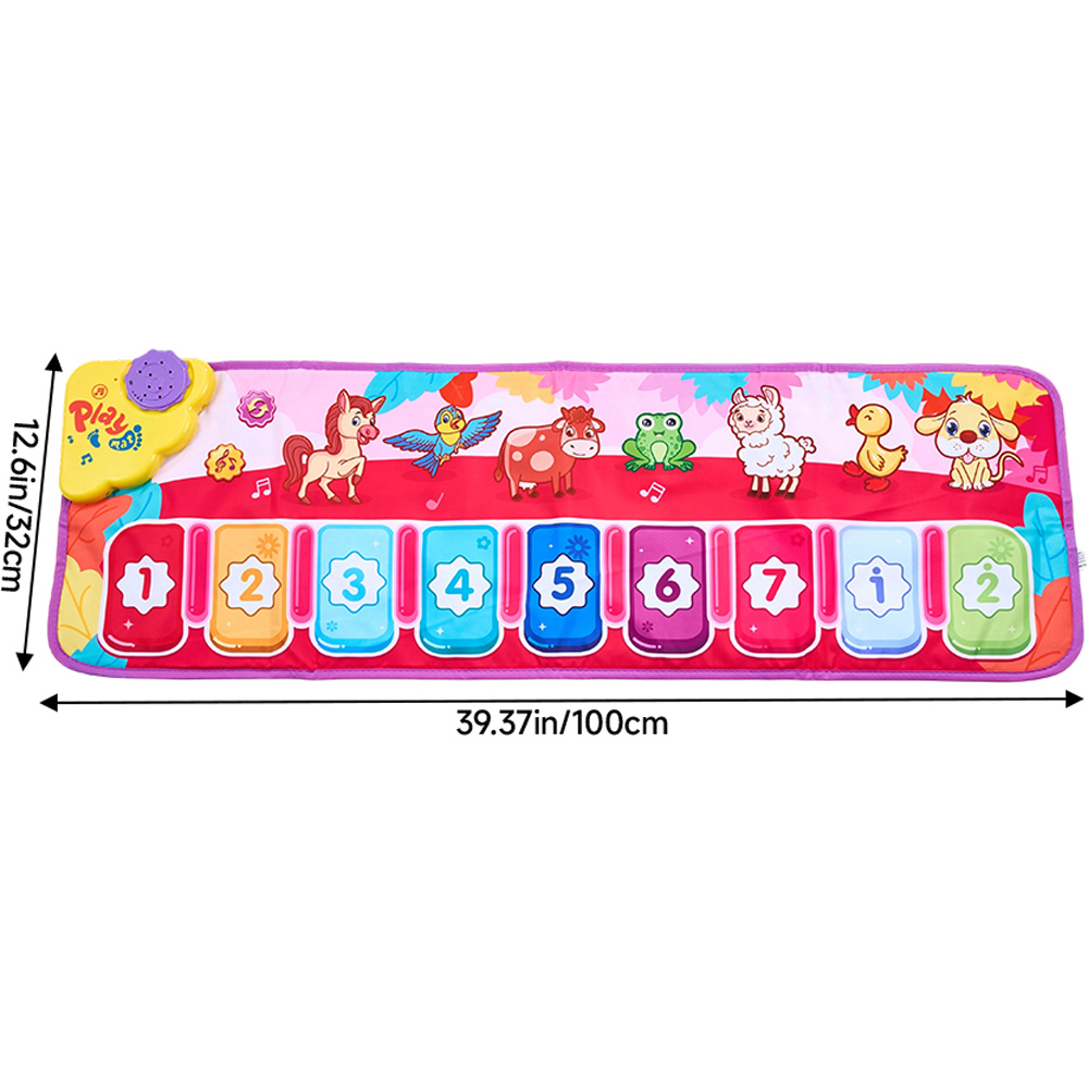 H&O Direct Kids Multicolour Piano Mat with Animal Sounds Image 5