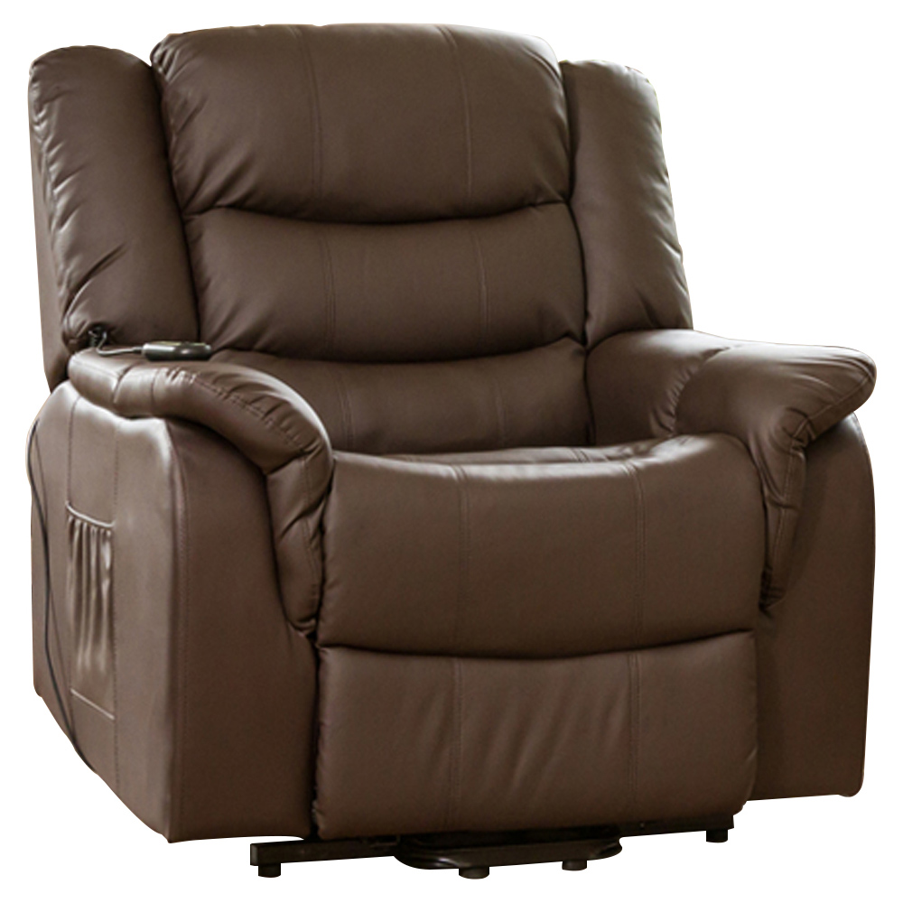 Artemis Home Almeira Brown Massage and Heat Electric Riser Recliner Chair Image 2