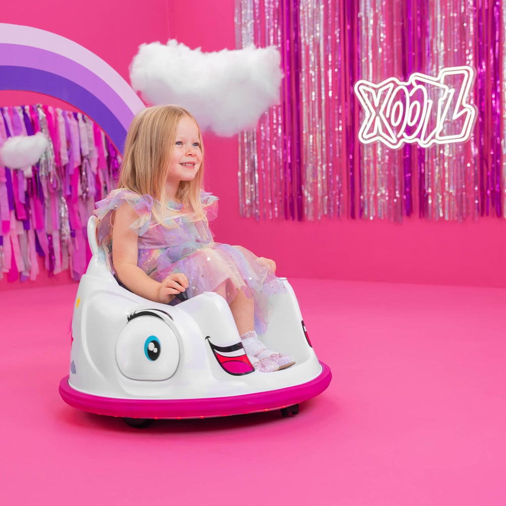 Xootz Toddler Unicorn Animal Bumper Ride-On Car Image 4