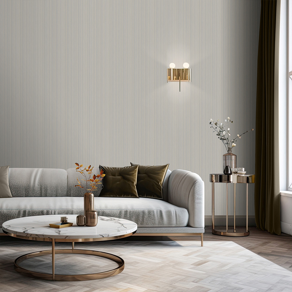 Muriva Venezia Stripe Beige Wallpaper Image 3