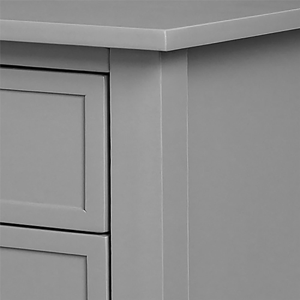 Dorel Franklin 2 Drawer Grey Accent Table Image 4