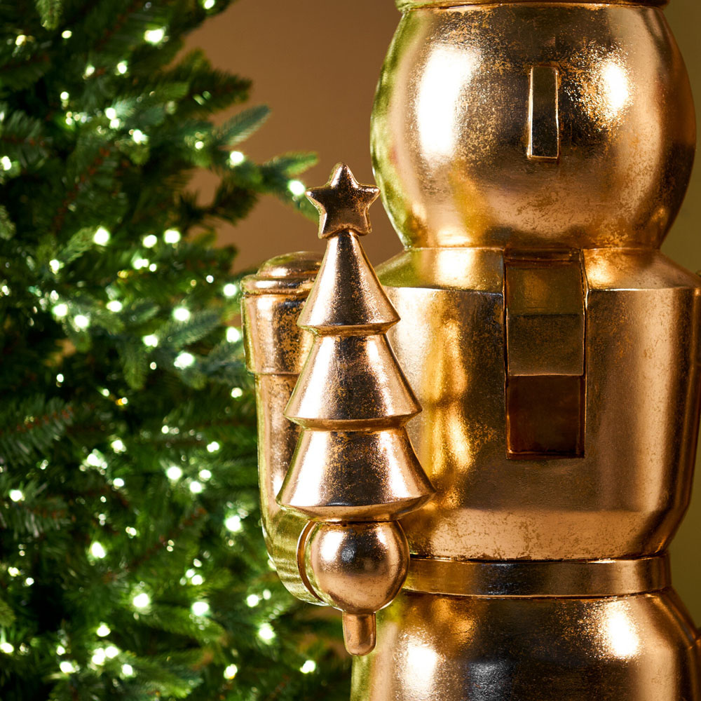 Antique Finish Large Nutcracker - Gold Image 3