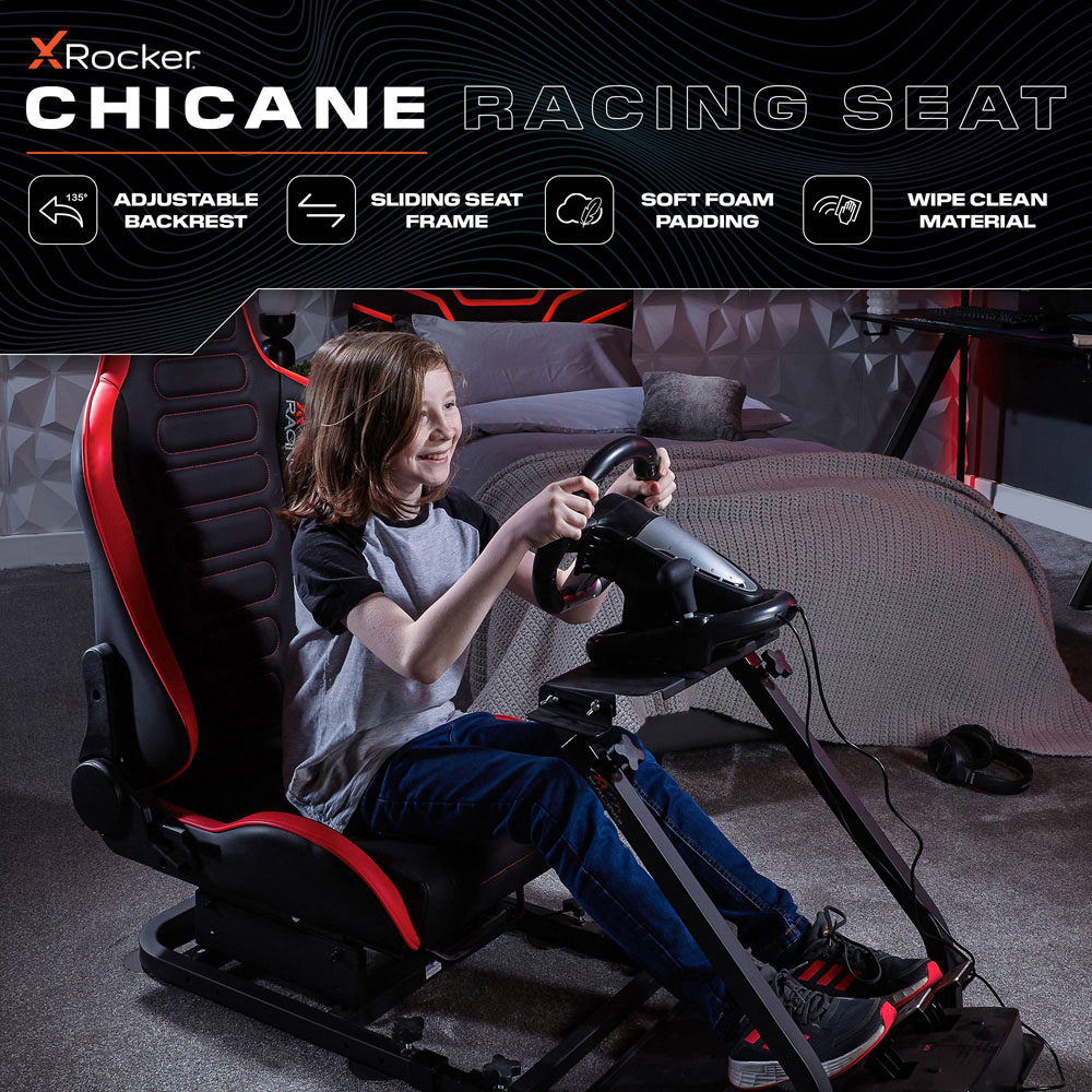 X Rocker Chicane Black Racing Seat Gaming Chair Image 2