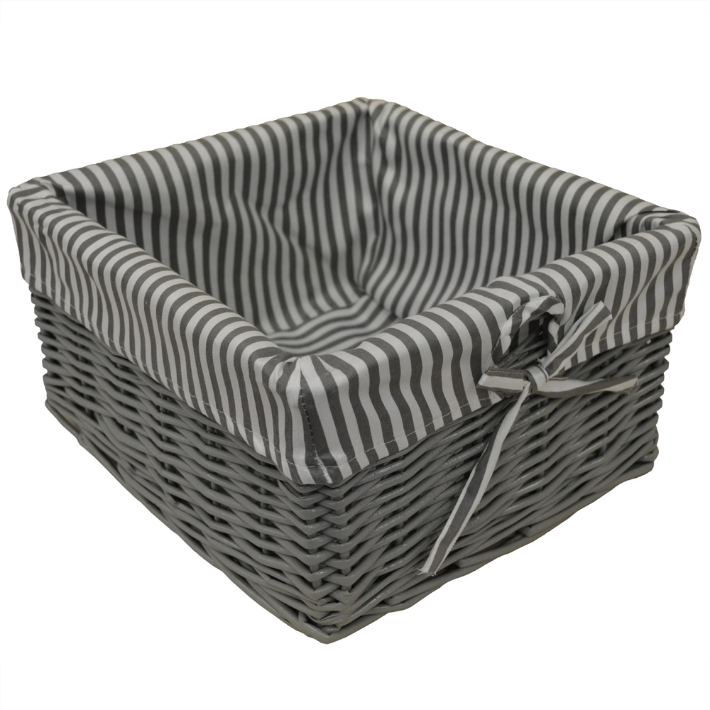 Watsons Double 2 Drawer White and Grey Shoe Storage Bench with 2 Baskets Image 6