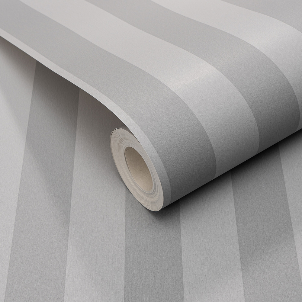 Erismann Heritage Stripe Grey Wallpaper Image 2
