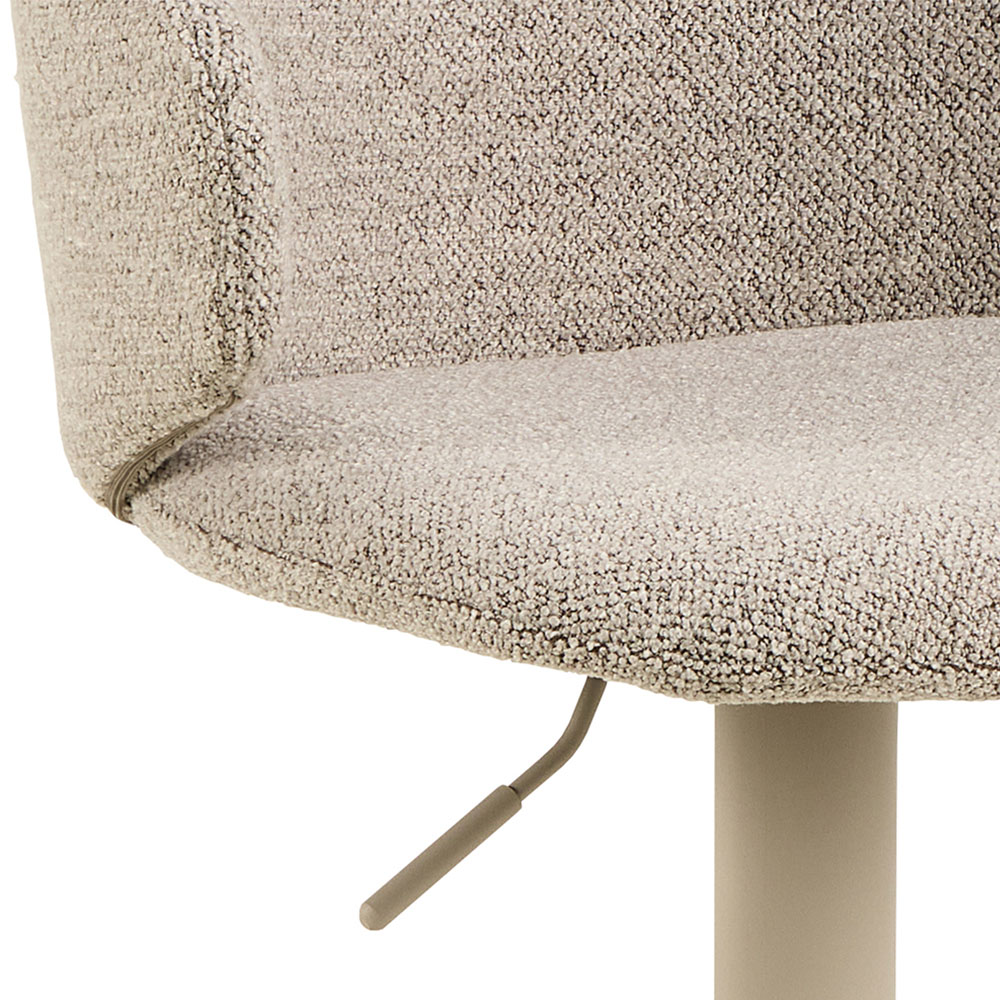 Florence Ella Beige Swivel Bar Stool Set of 2 Image 6