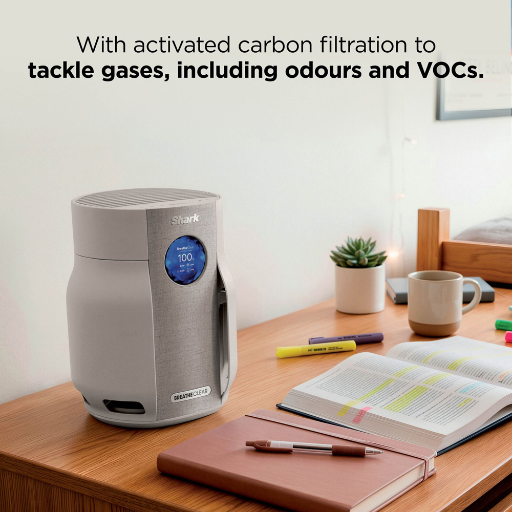 Shark BreatheClear HP062UKSD Dune Compact Air Purifier with NeverChange6 20W Image 6