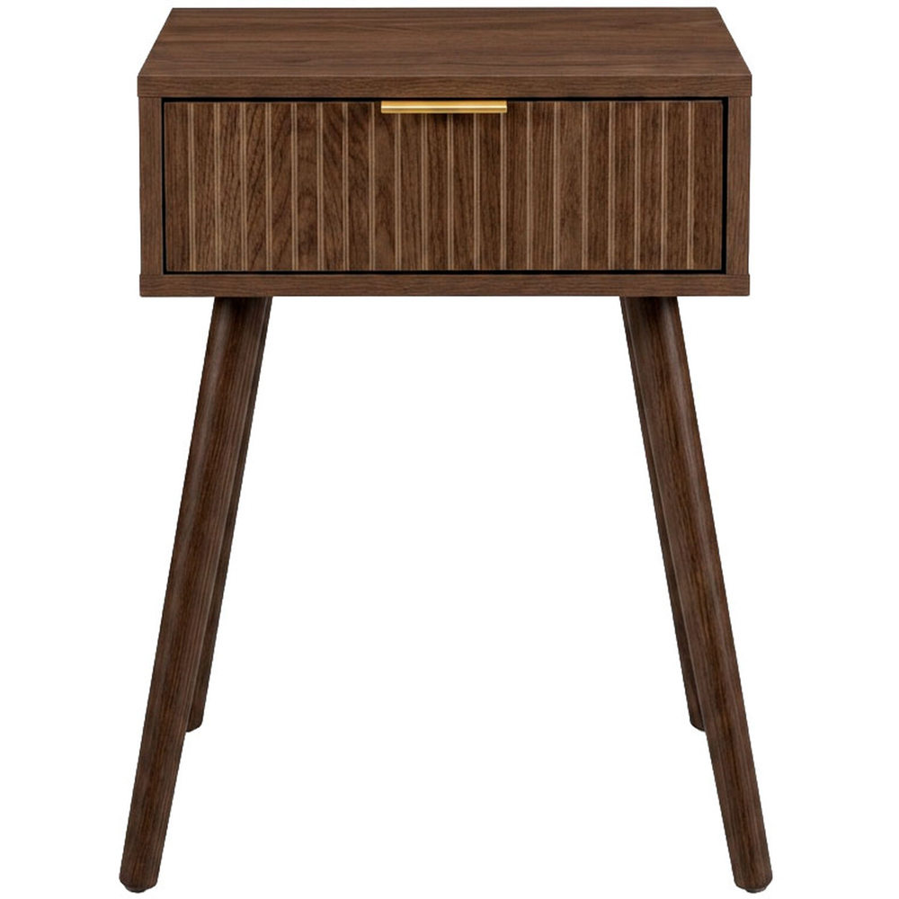 Maddison Bedside Table Walnut Image 2