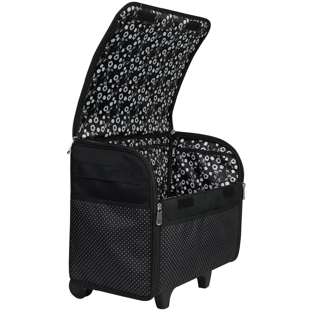 Everything Mary EVM12439-2 Black White Dot Sewing Machine Trolley Bag 42 x 24 x 34cm Image 3