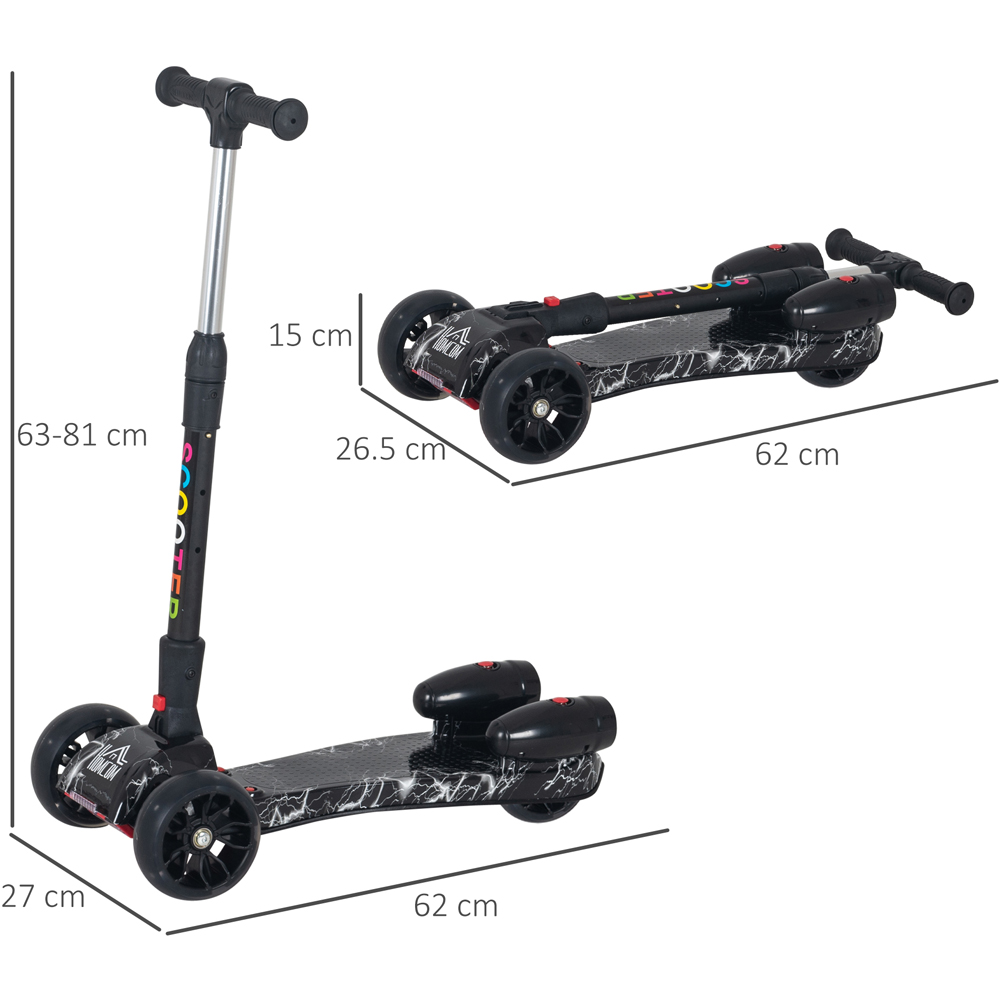 Tommy Toys Black 3 Wheel Rechargeable E Scooter Image 6