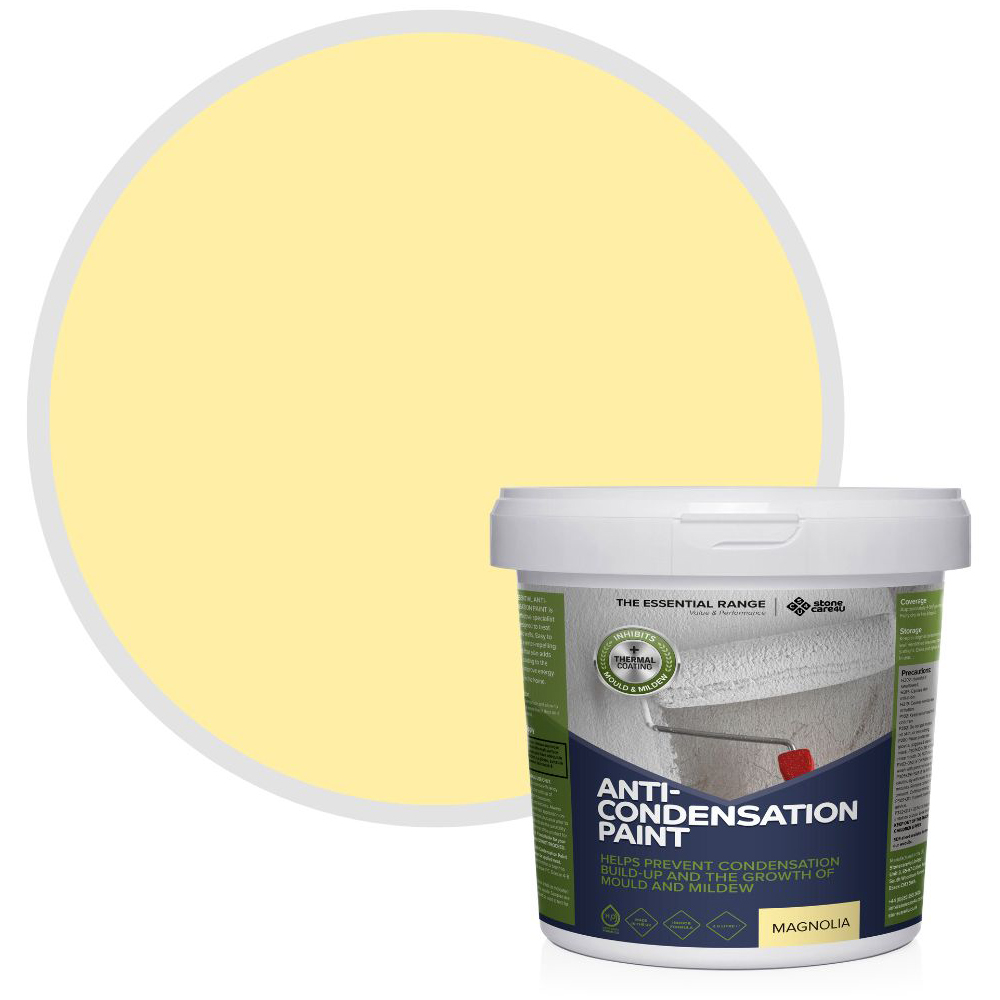 StoneCare4U Essential Walls & Ceilings Magnolia Anti Condensation Paint 2.5L Image 1