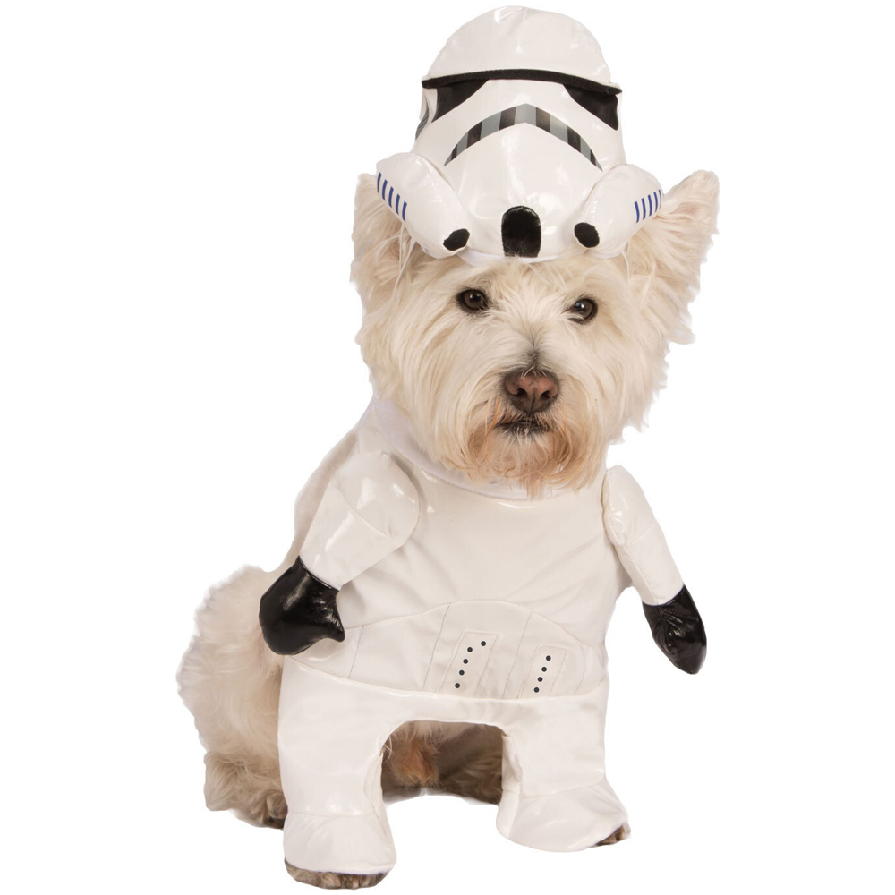 Star Wars Stormtrooper Walking Dog Costume Large White and Black Image