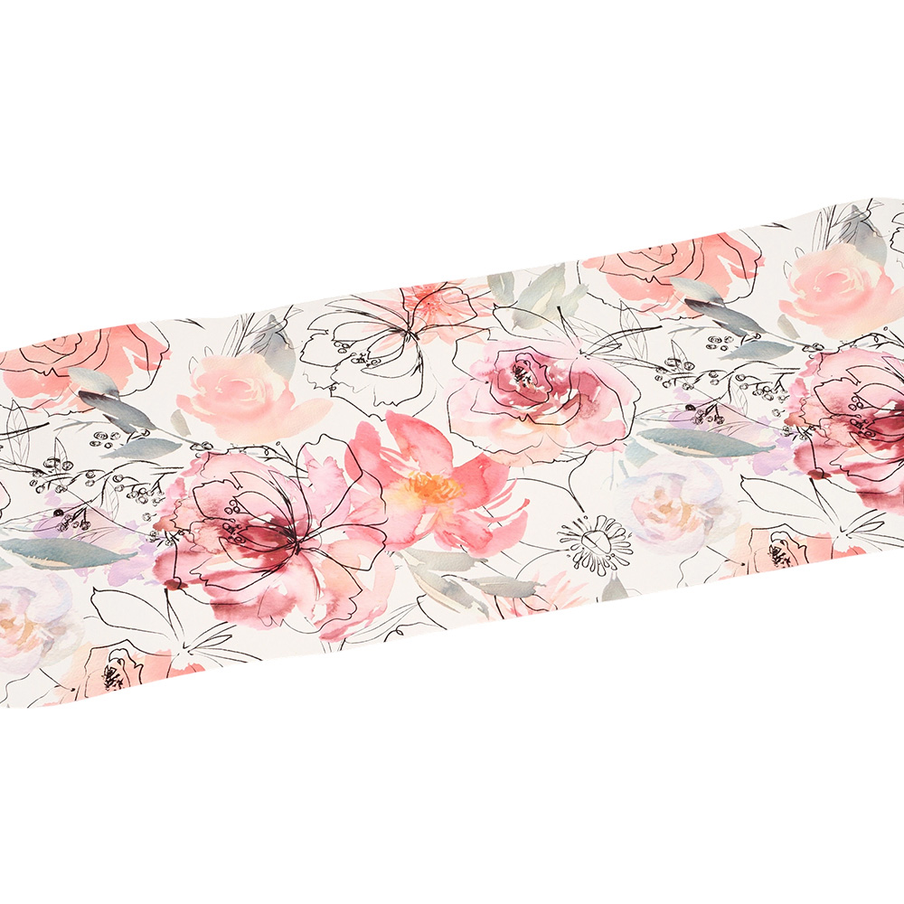 Living and Home Floral Pattern Pink Peel and Stick Wallpaper Image 5