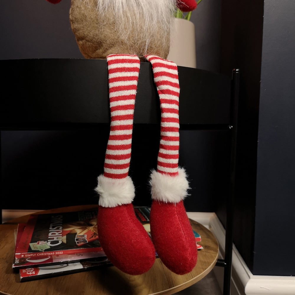 Samuel Alexander Red Stripey Plush Sitting Boy Gonk Christmas Decoration 53cm Image 7