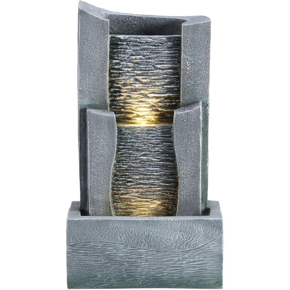 Serenity Vertical Slate Waterfall Mains Powered LED Water Feature Image 1