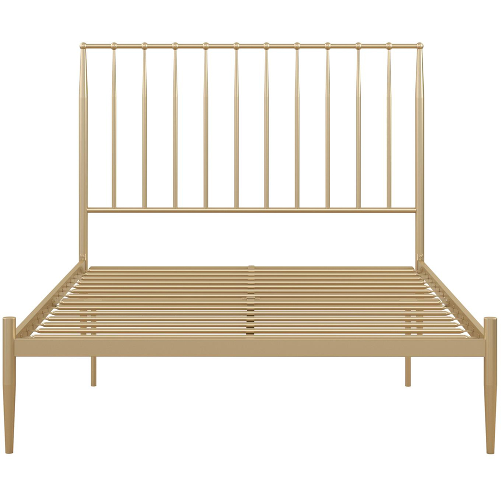 Dorel Giulia King Size Gold Metal Bed Frame Image 2