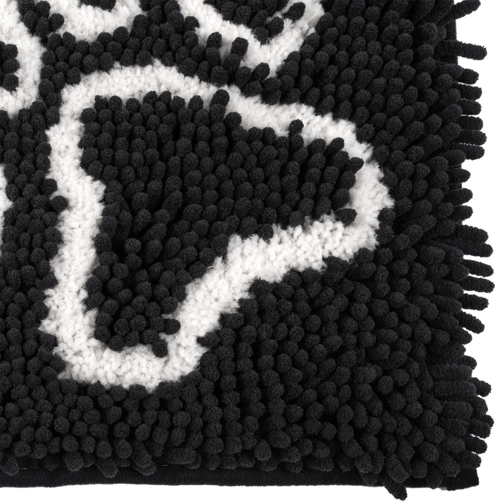 Bunty Medium Black Microfibre Pet Mat Image 2