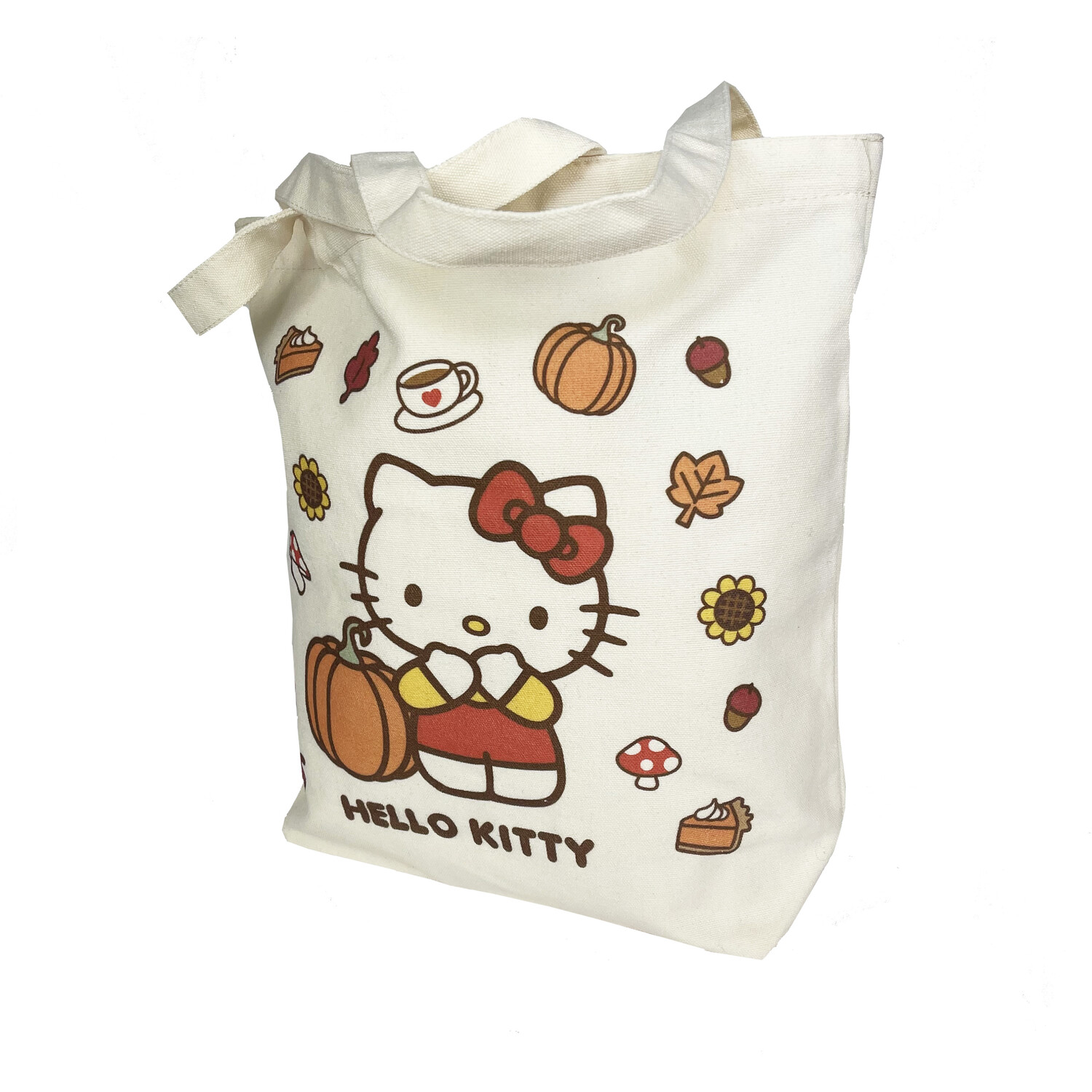 Pumpkin Hello Kitty Tote Bag White Image 3