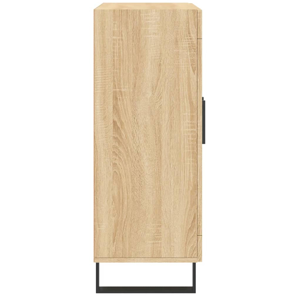 vidaXL 2 Glass Door Sonoma Oak Sideboard Image 7
