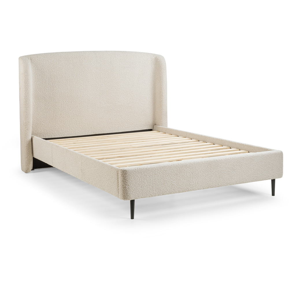 Julian Bowen Eden King Size Ivory Boucle Bed Frame Image 3