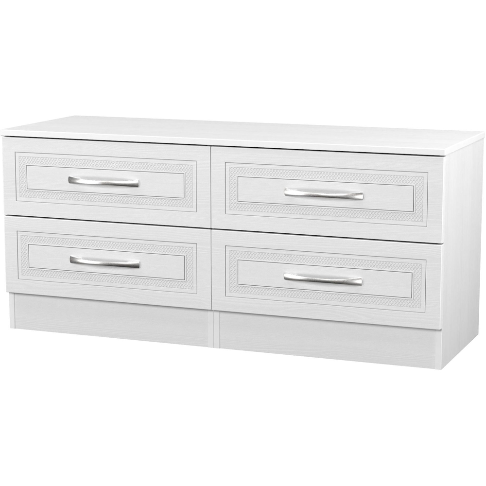 Crowndale Dorset 4 Drawer Signature White Bed Box Ready Assembled Image 4