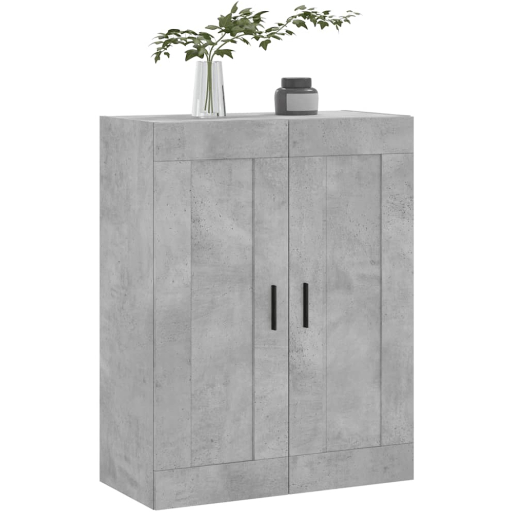 vidaXL 2 Door Concrete Grey Wall Mounted Cabinet Image 4