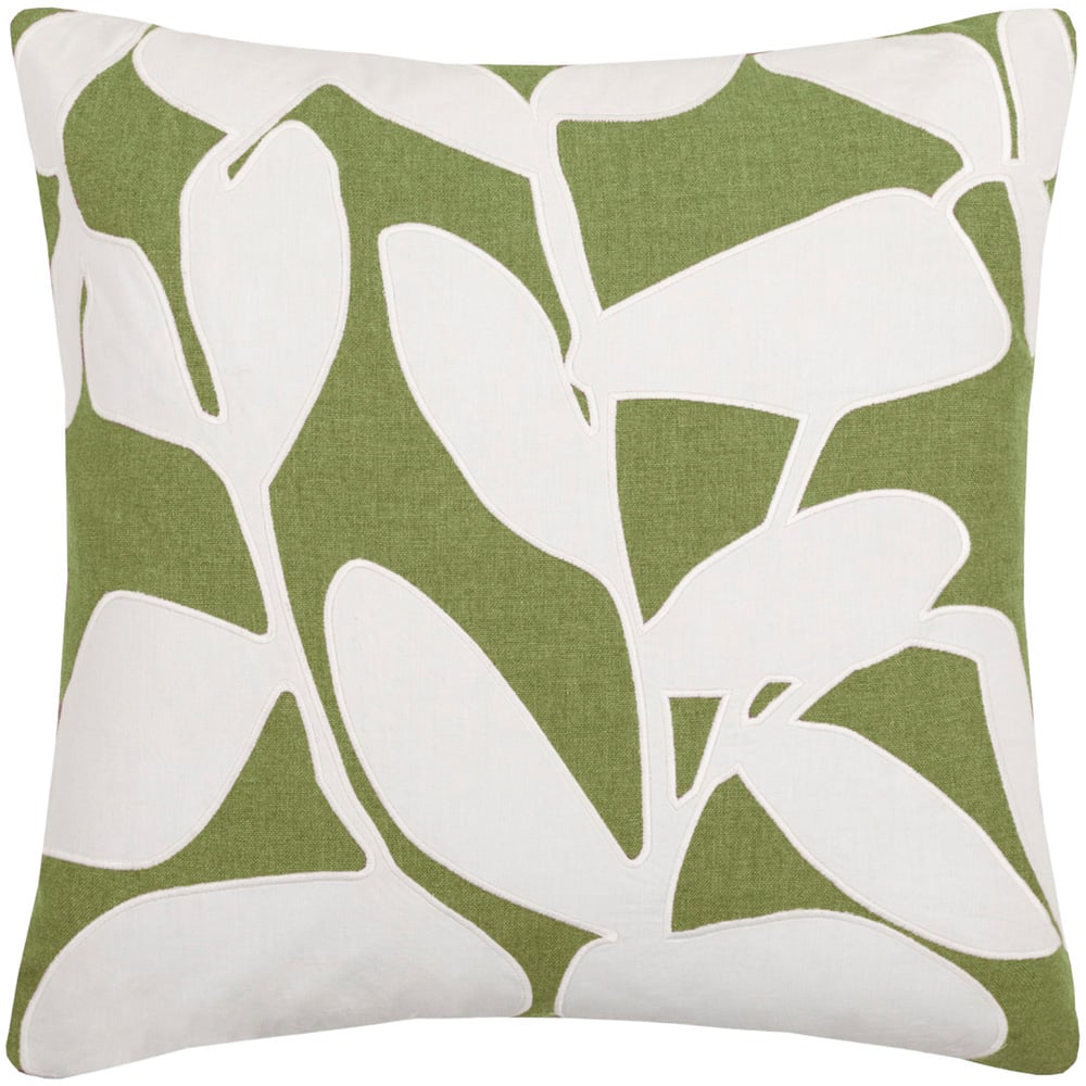 Voyage Maison Birch Grass Embroidered Feather Rich Cushion 50 x 50cm Image 1