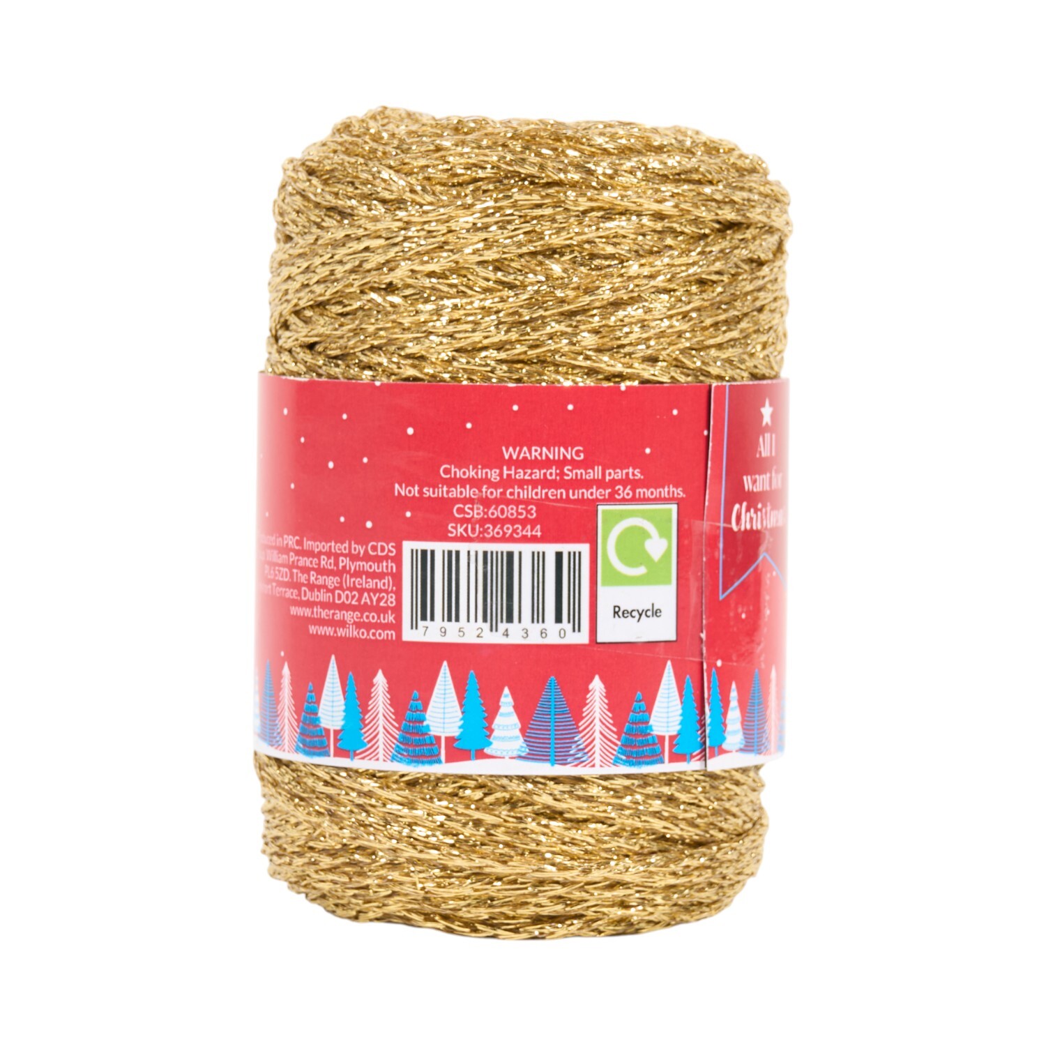 Soft Macrame Cotton Wool Gold Image 2