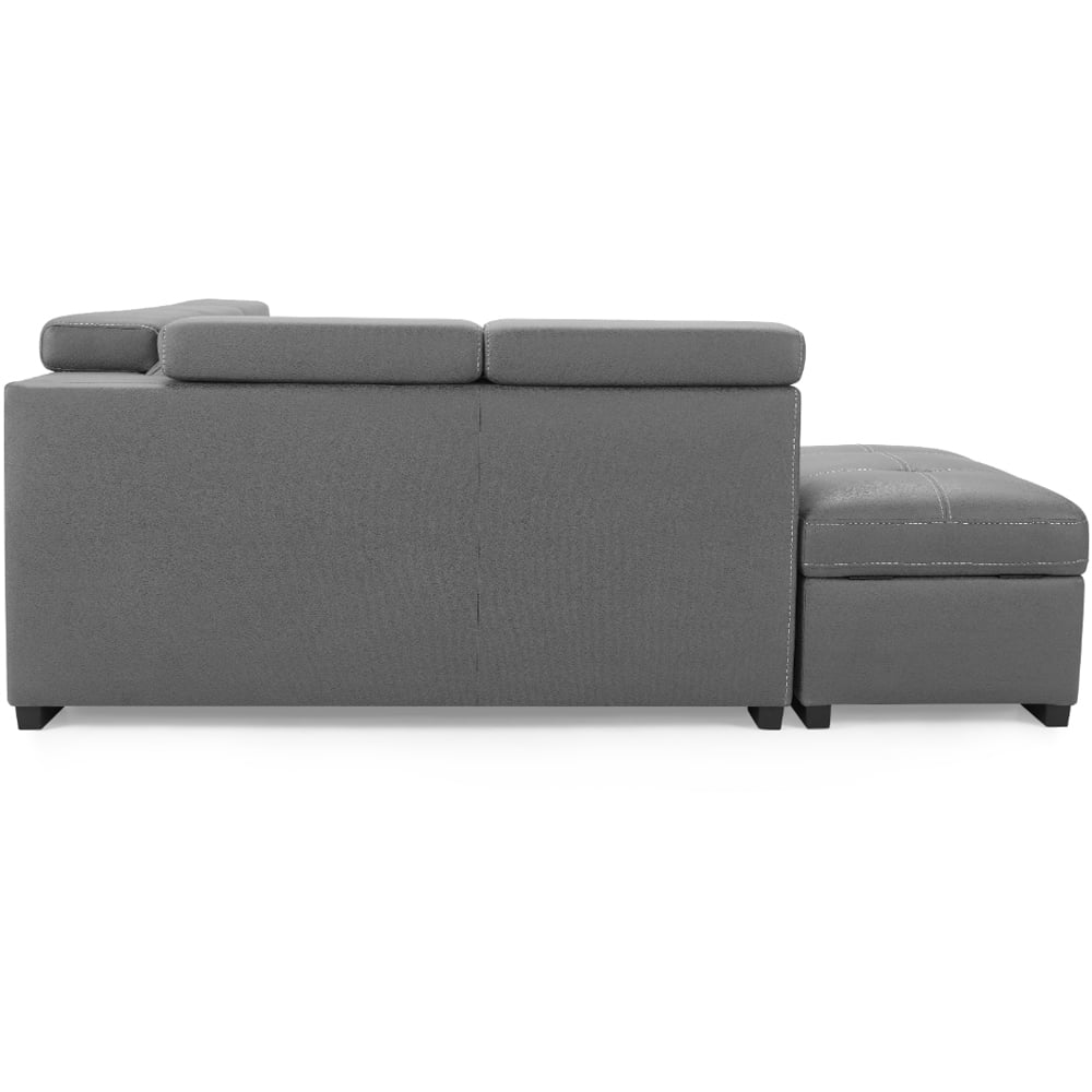 Home Detail Scarlett 5 Seater Grey Air Leather Left Hand Corner Sofa Image 6