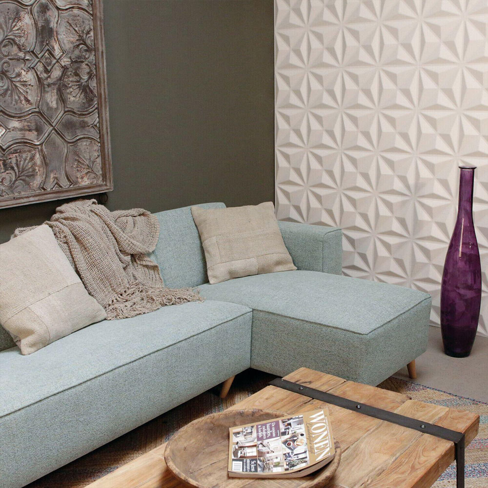 Walplus Off White Cullinans 3D Wall Panel 12 Pack Image 5