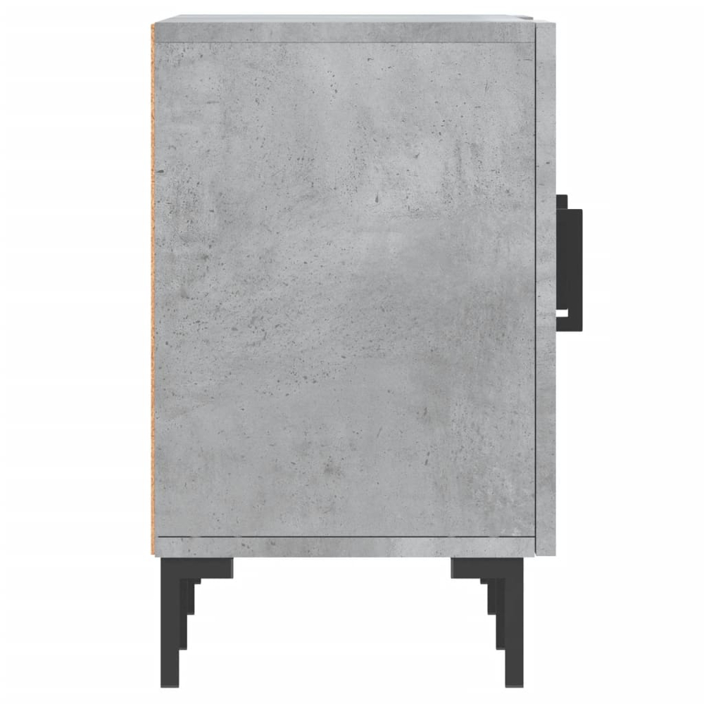 vidaXL 2 Door 2 Shelf Concrete Grey TV Cabinet Image 7