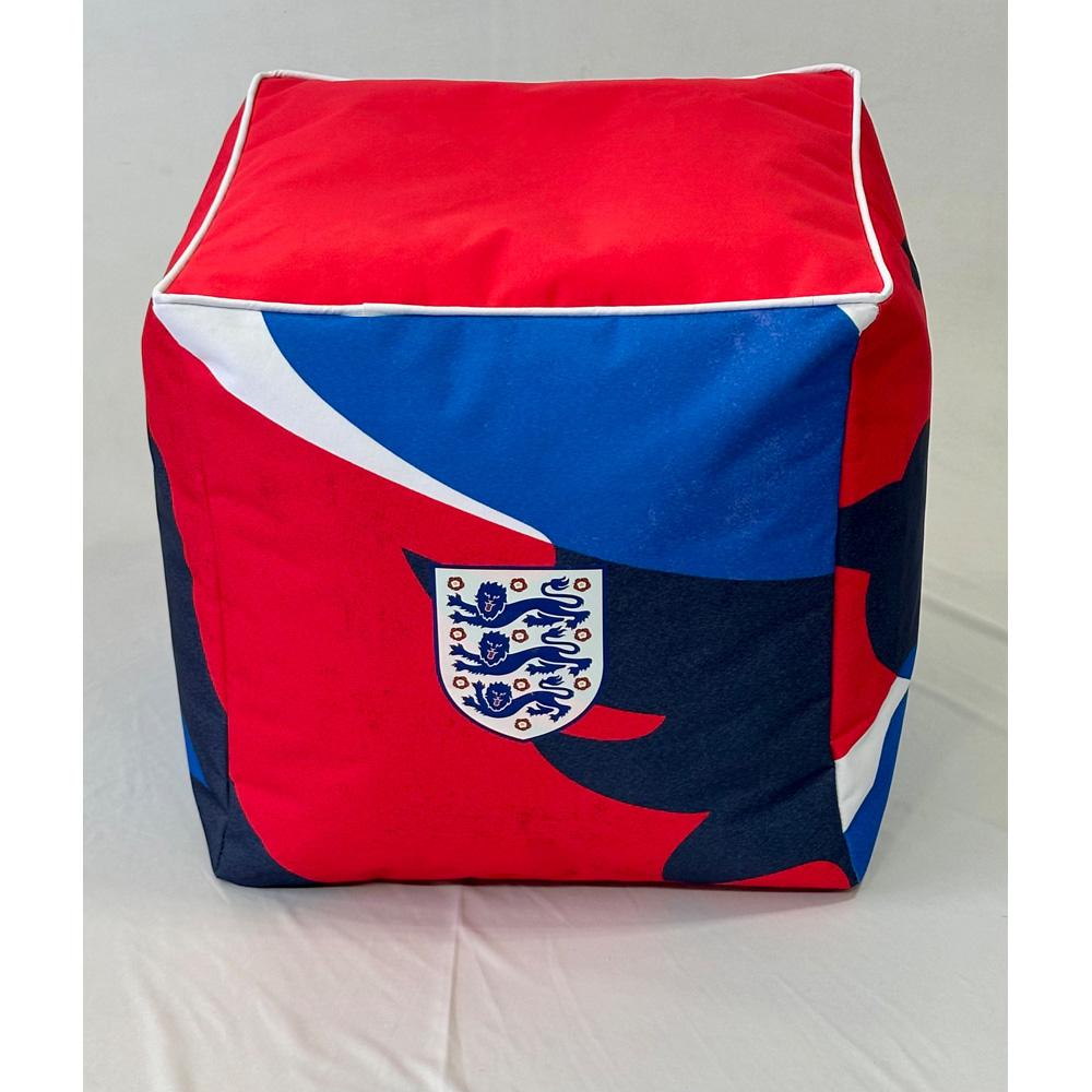 Kaikoo England FA Football Red Top Printed Sides Cube Image 2