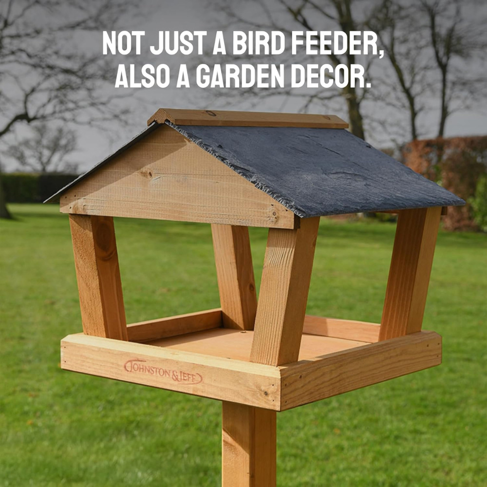 Happy Beaks Dartington Wooden Bird Table Image 3