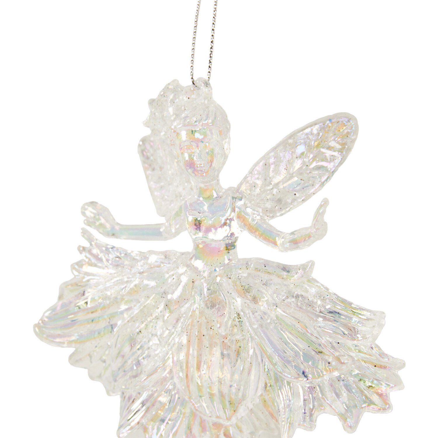 Frosted White Glitter Fairy - White Image 6