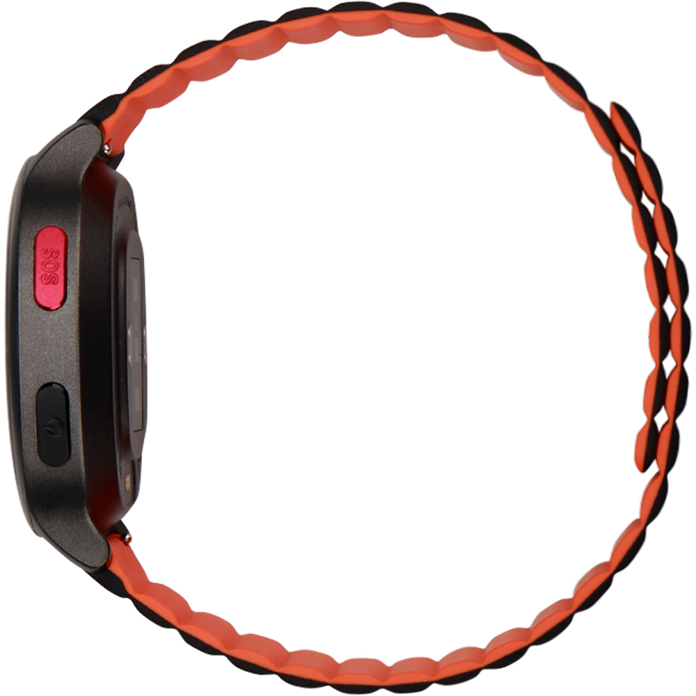Audar E2-CB Charcoal and Black IoT Vital Sign Monitor Watch with Fall Detection and GPS SOS Alerts Image 2