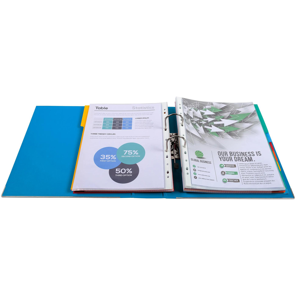 Exacompta PremTouch A4+ Blue PP Lever Arch File 10 Pack Image 4