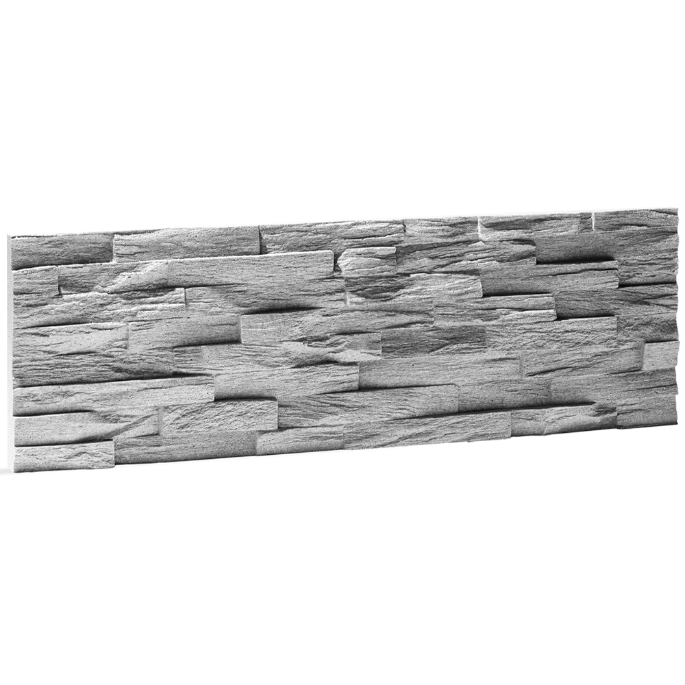Wallsupply UltraLight Benevento Grey Wall Panel 57 x 19cm 30 Pack Image 2