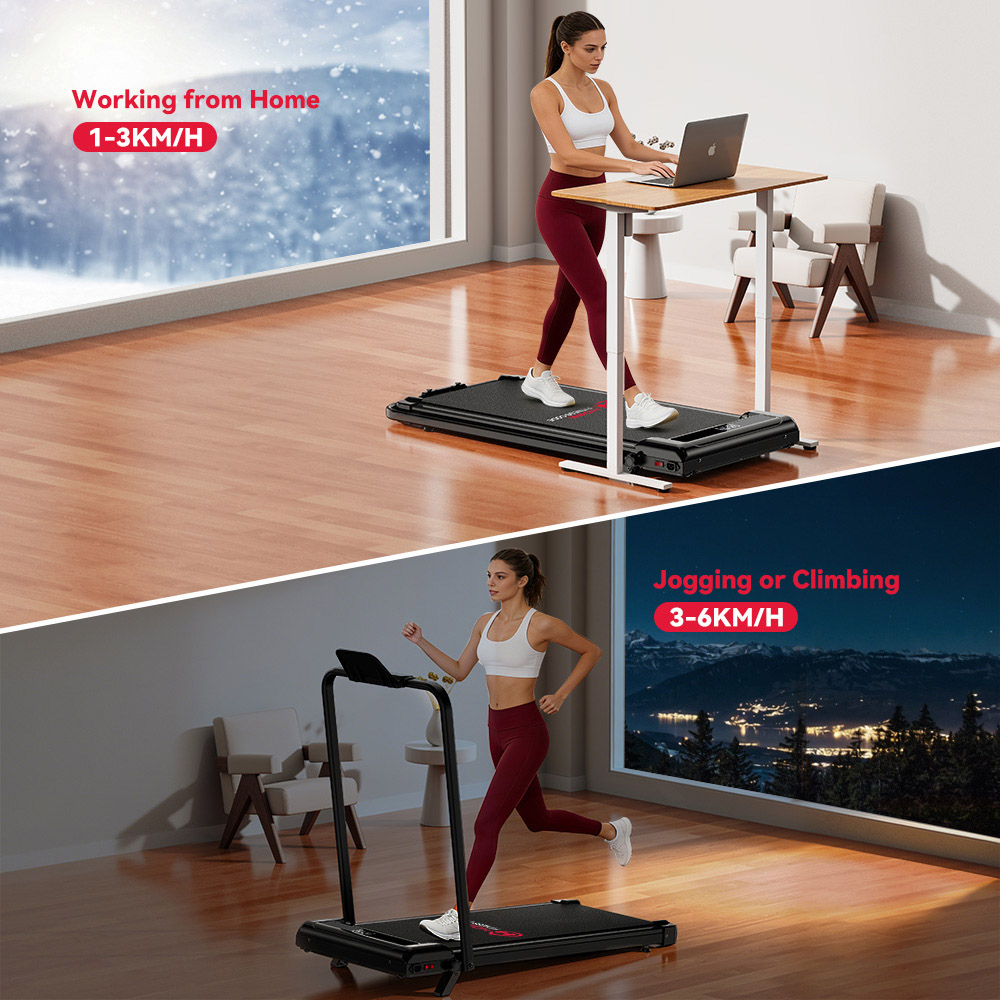 Rattrix Z3 Black Manual Incline Foldable Treadmill Image 2