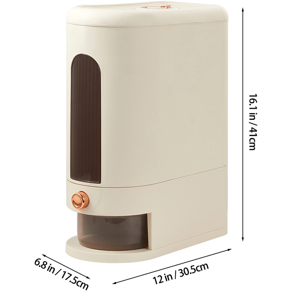 Living and Home Multi Functional Large Capacity Rice Dispenser 10kg Image 8