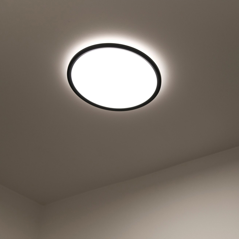 Nordlux Liva Smart Black Ceiling Light Image 2