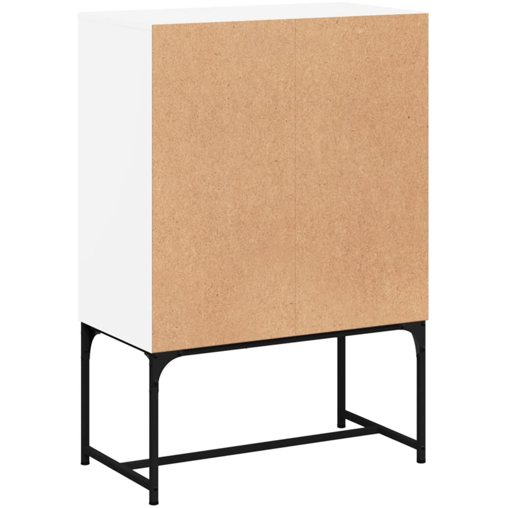 vidaXL 2 Door White Wooden Side Cabinet Image 7