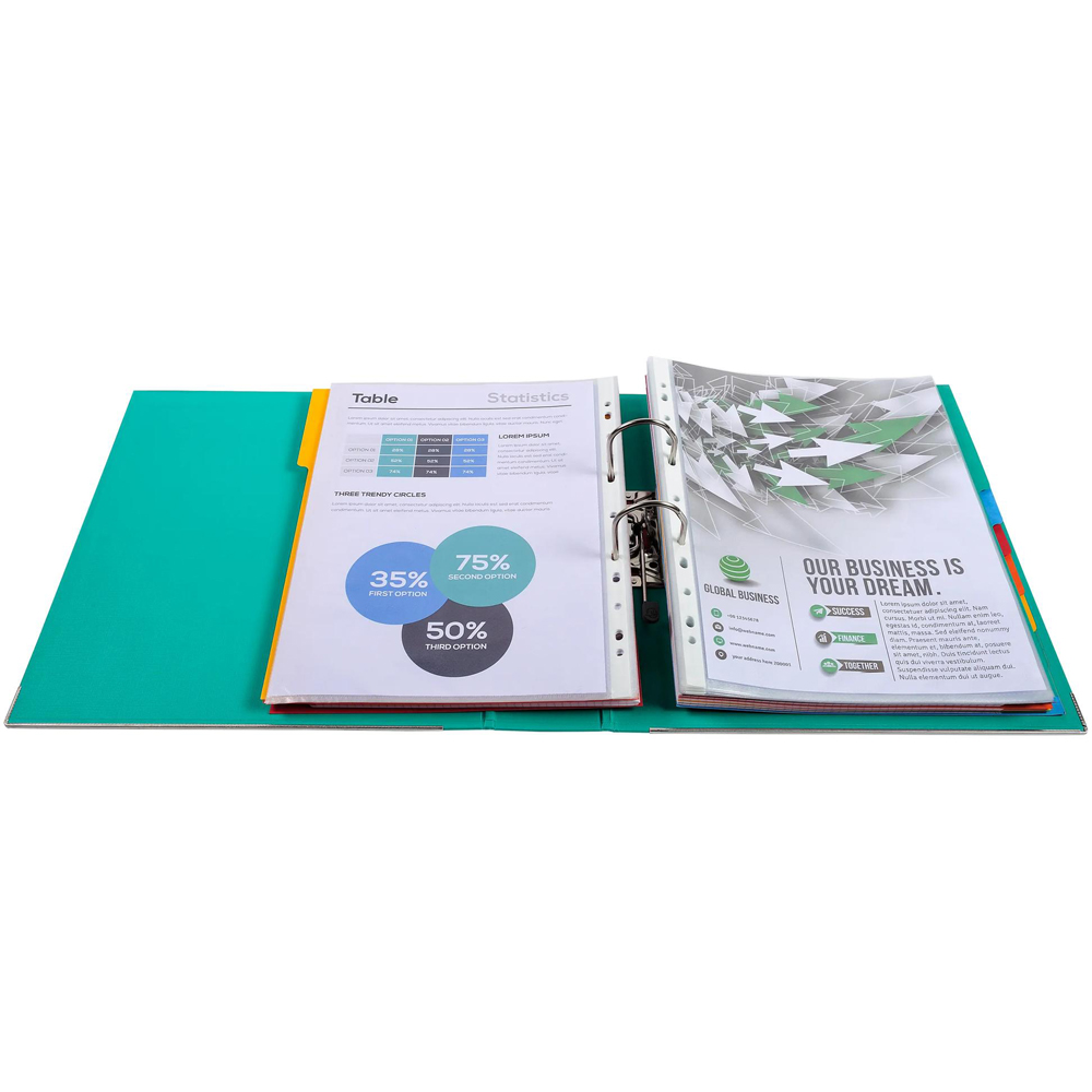 Exacompta PremTouch A4+ Light Green PP Lever Arch File 10 Pack Image 3