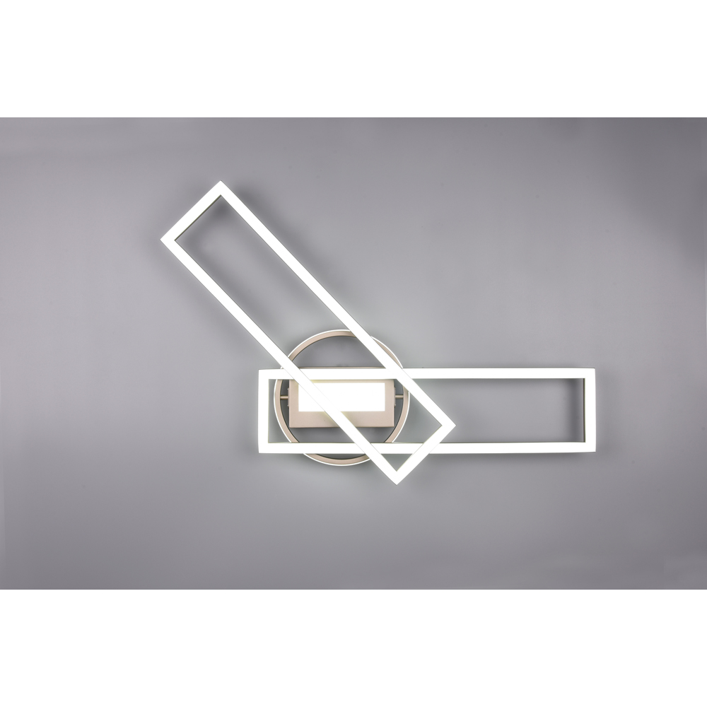 TRIO Twister Matt Nickel LED Ceiling Light Image 9
