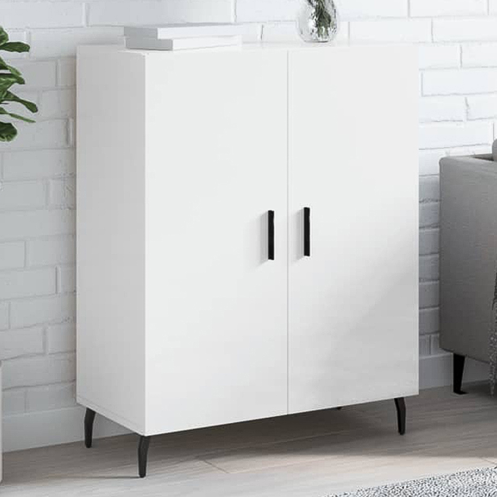 vidaXL White Engineered Wood Sideboard Image 1