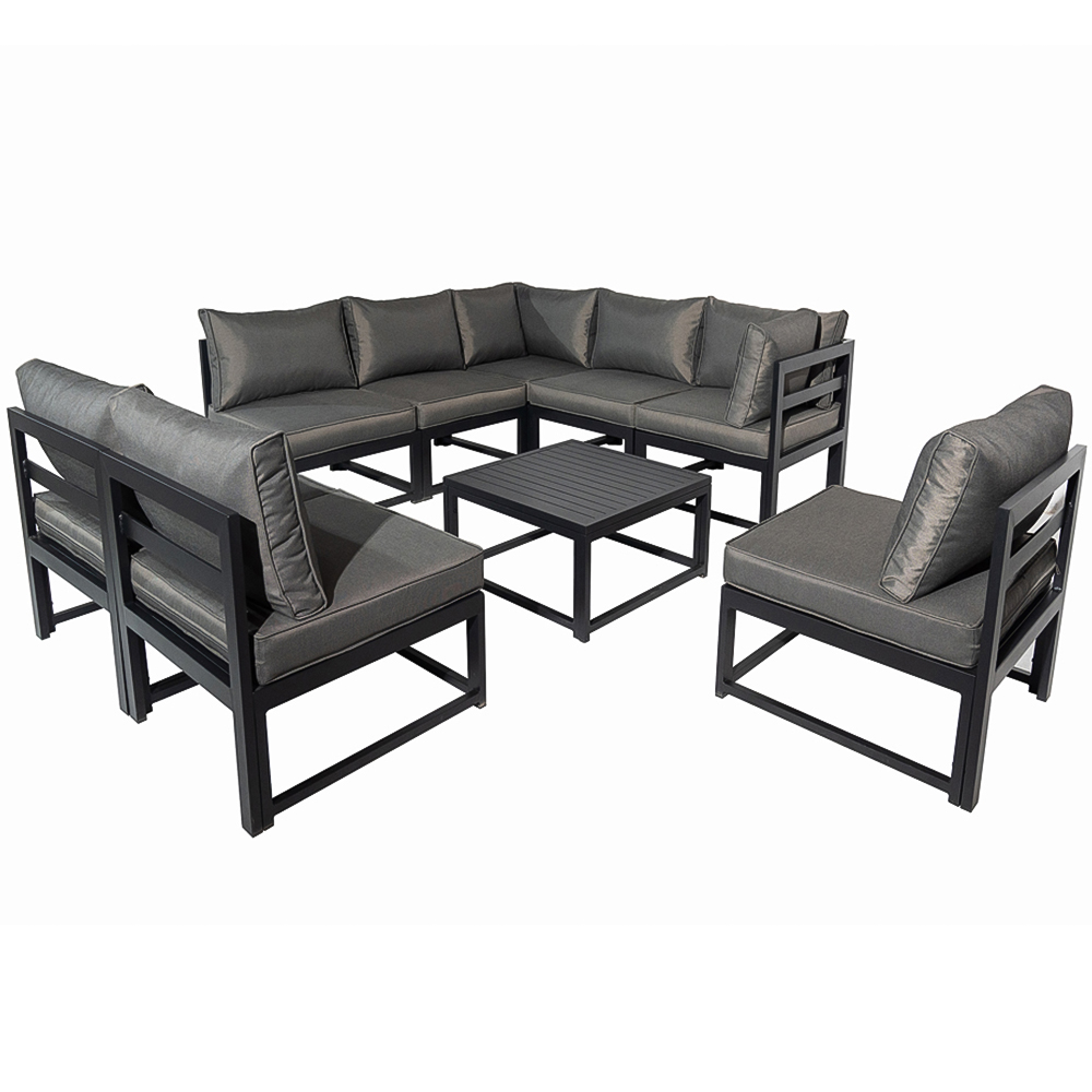 Furniture One 8 Seater L Shape Garden Corner Sofa Set Image 4