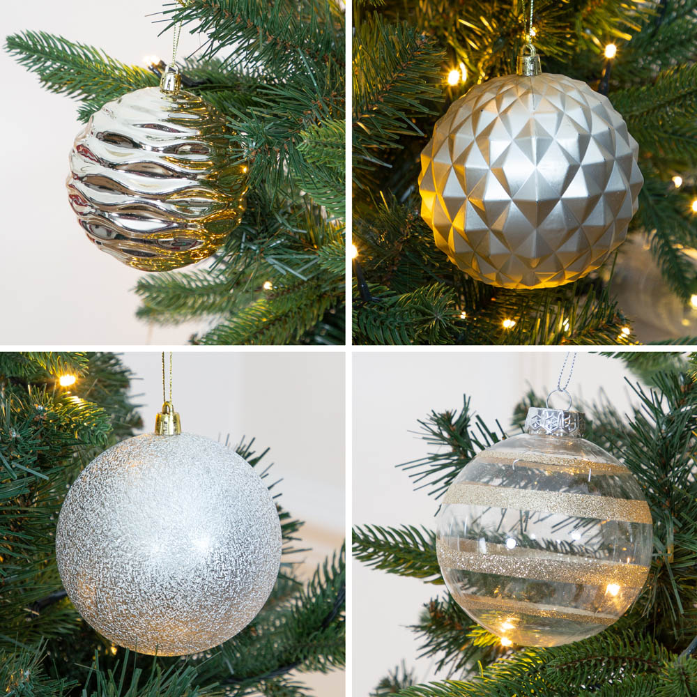 The Christmas Workshop Gold Shatterproof Bauble 12 Pack Image 6