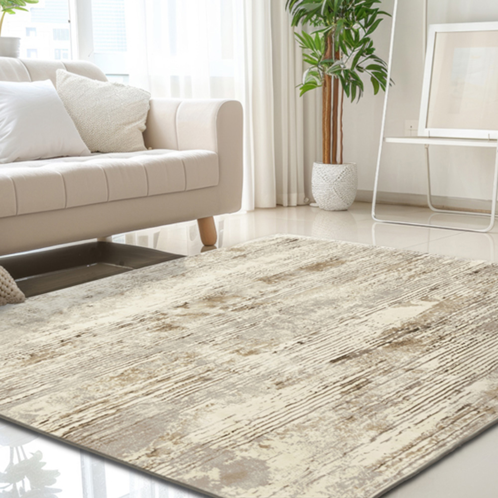 Esselle Home Solar Pluto Natural and Grey Rug 120 x 170cm Image 2